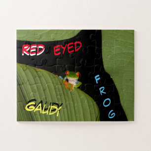 Wildlife Puzzle: Cute Colourful Frog Jigsaw Puzzle