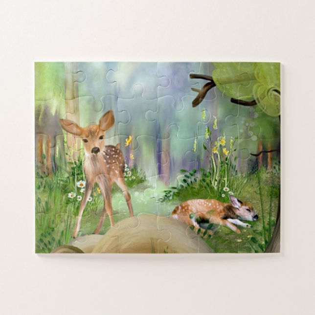 Wildlife Puzzle-Deer Jigsaw Puzzle (Horizontal)
