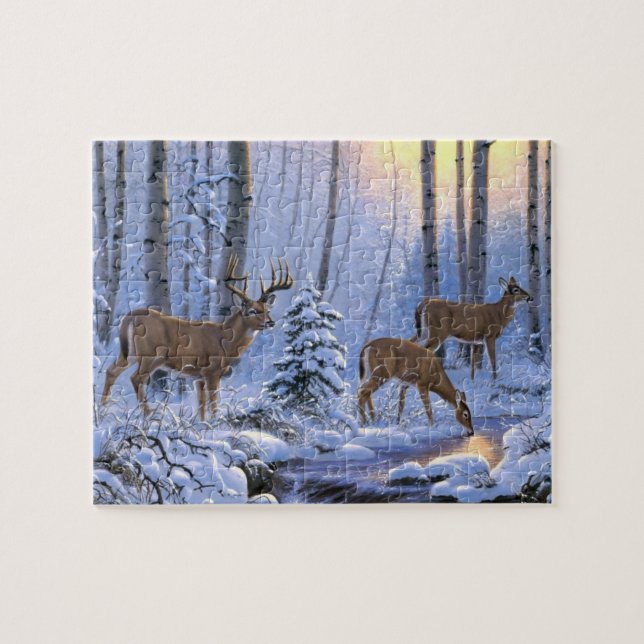 Wildlife Puzzle-Deer Jigsaw Puzzle (Horizontal)