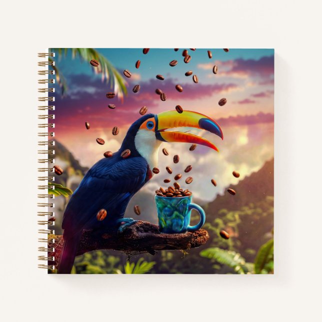 WILDLIFE RAINFOREST TOUCAN NOTEBOOK (Front)
