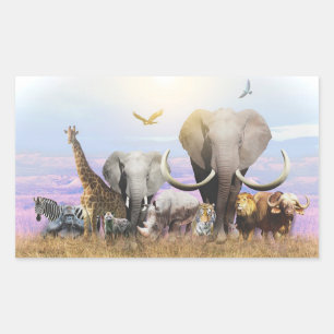 Wildlife Rectangular Sticker