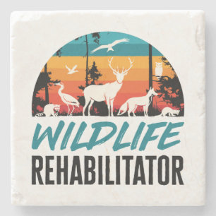 Wildlife Rehabilitator Rescue Stone Coaster