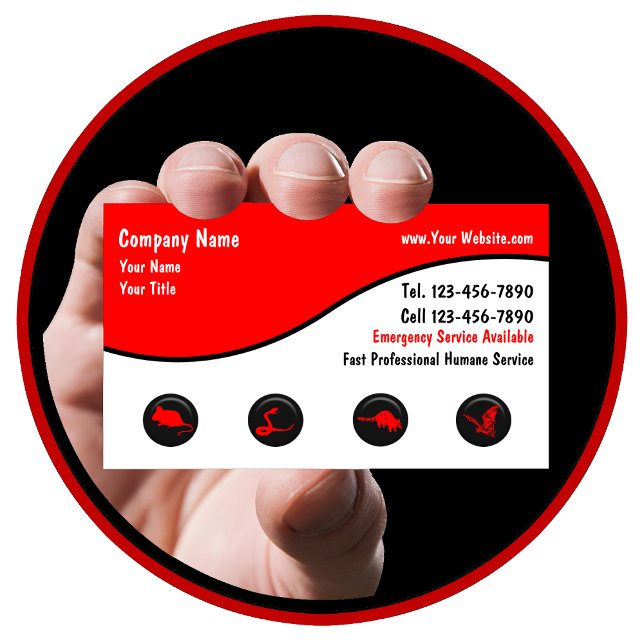 Wildlife Removal Business Cards (Creator Uploaded)