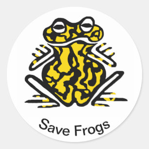 Wildlife - Save  FROGS- Australia - Nature Classic Round Sticker
