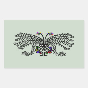 Wildlife - Songbird -LyreBIRD - Nature - Rectangular Sticker