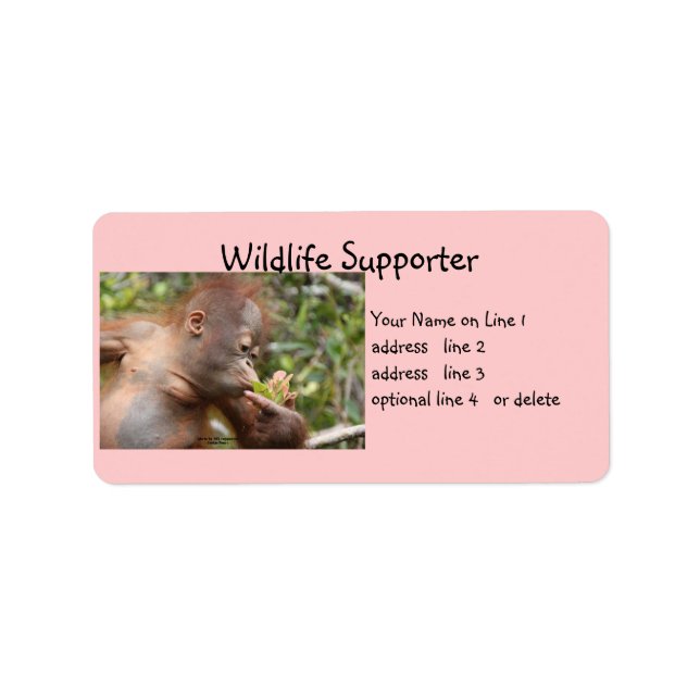 Wildlife Supporter Label (Front)