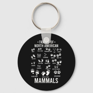 Wildlife Tracks Of North American Mammals - Gift F Key Ring