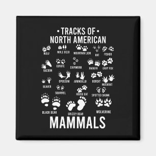 Wildlife Tracks Of North American Mammals - Gift F Magnet
