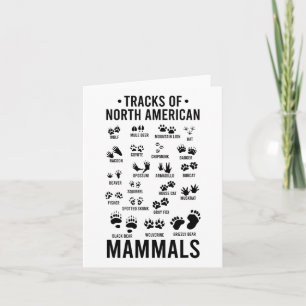 Wildlife Tracks Of North American Mammals - Wildli Card