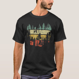 Wildlife Trees Outdoors Nature Retro Forest T-Shirt