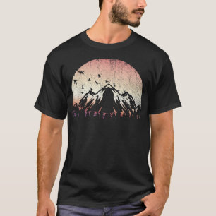 Wildlife Trees Outdoors Nature Sunset Forest Mount T-Shirt