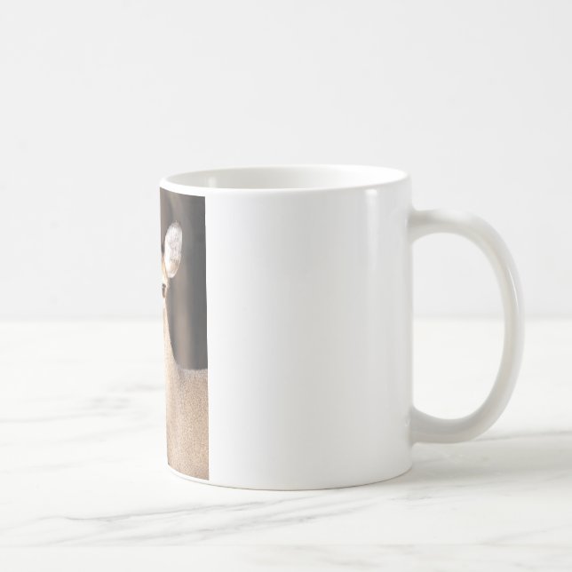 Wildlife Whitetail Deer Doe Portrait Coffee Mug (Right)