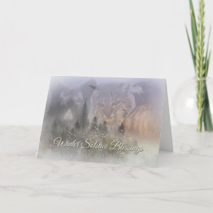 Wildlife Winter Solstice Blessings Card
