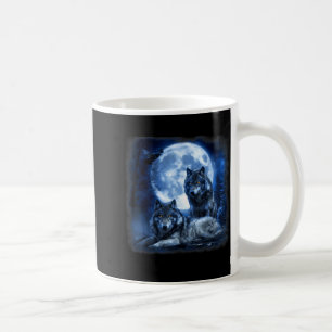 Wildlife wolf howling moon forest nature wild coffee mug