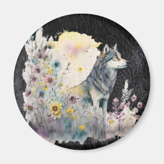 Wildlife Wolf Magnet