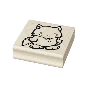 Wildlife Wolf Wood Art Stamp