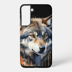 Wildlife Wolves Wolf Head Animal Art Samsung Galaxy Case
