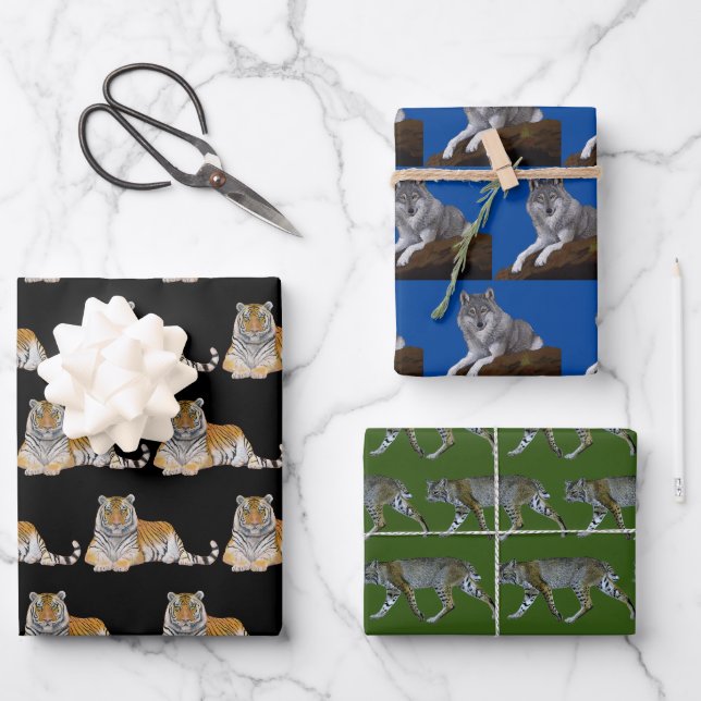 Wildlife Wrapping Paper Sheet (Front)