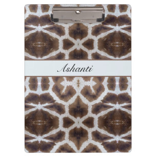 Wildly Elegant Personalised Safari Giraffe Print Clipboard
