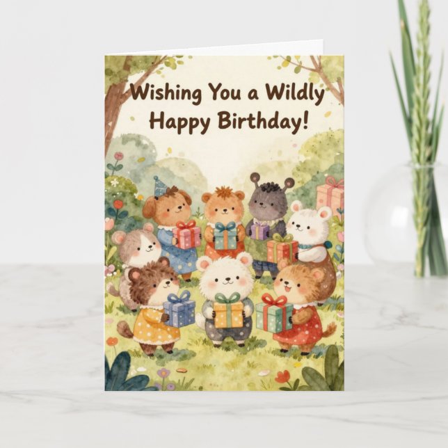 Wildly Happy Birthday Card (Front)