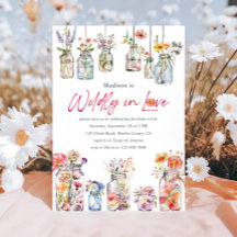 Wildly In Love Wildflower Watercolor Bridal Shower