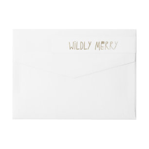 Wildly Merry Return Address Labels