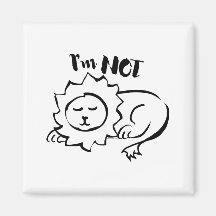 Wildly Punny — I’m Not Lion Minimalist Lion Art