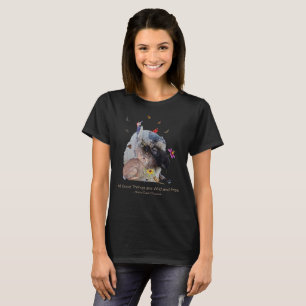WildNight with Nature-birds: butterflies & mammals T-Shirt