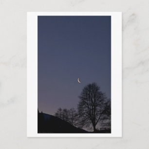 Wildschönau - Moonset in Auffach Postcard