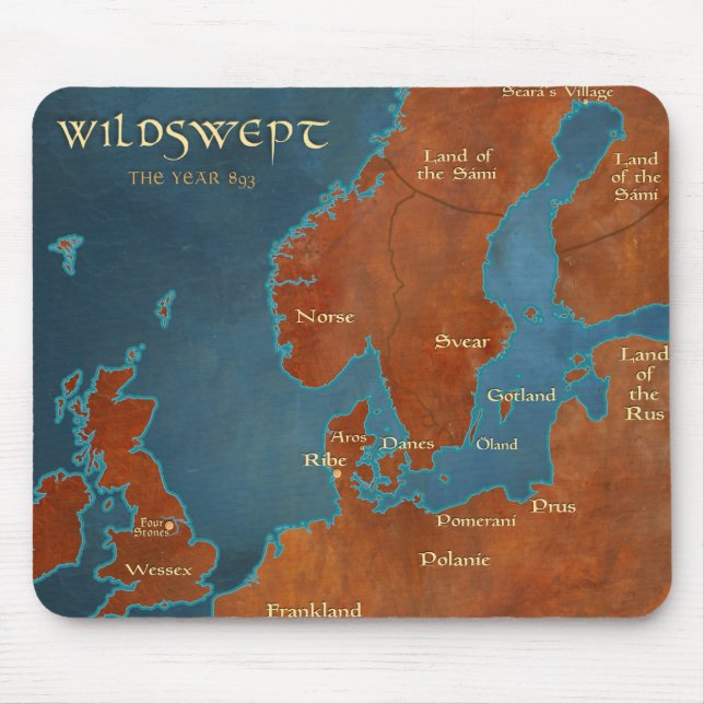 Wildswept Map - Mousepad (Front)