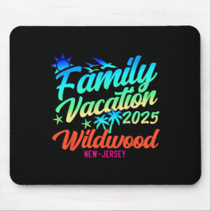 Wildwood Beach New Jersey Family Vacation Matching Mouse Pad