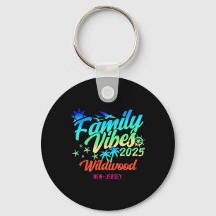 Wildwood Beach New Jersey Family Vibes 2025 Vacati Key Ring
