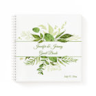 Wildwood Botanical Rustic Greenery Guest Book