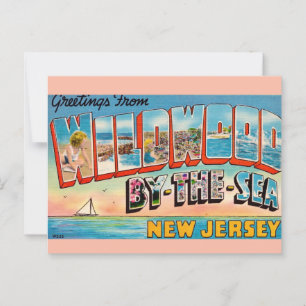 Wildwood by the Sea Greetings  Postcard