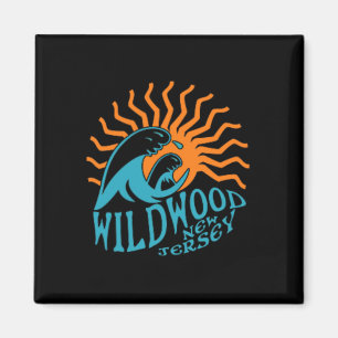 Wildwood New Jersey Beach Front And Back  Magnet