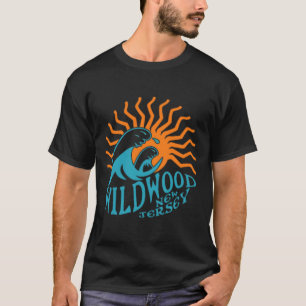 Wildwood New Jersey Beach Front And Back T-Shirt
