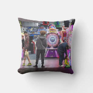 Wildwood NJ Boardwalk Arcade Cushion