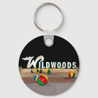 Wildwoods Sign in Wildwood New Jersey Key Ring