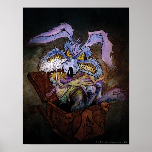Wile E Coyote A Loony in the Box Poster (Front)