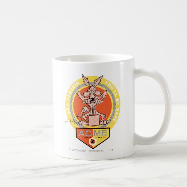 WILE E. COYOTE™ Acme - 68% Certain You'll Be Safe  Coffee Mug (Right)