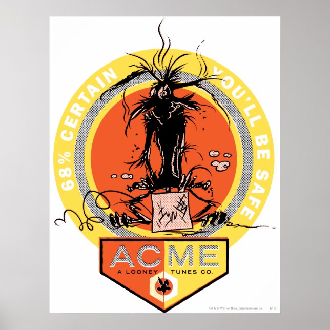 WILE E. COYOTE™ Acme - 68% Certain You'll Be Safe Poster (Front)