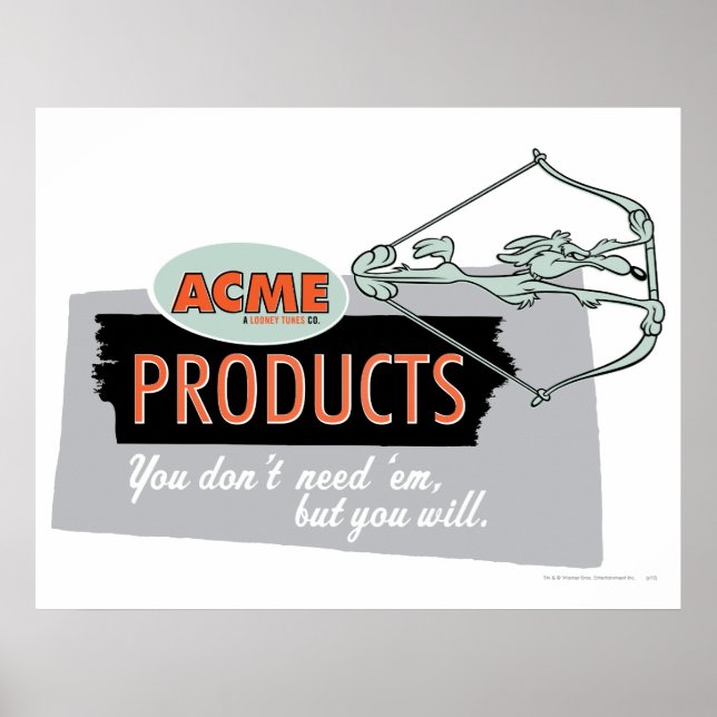 WILE E. COYOTE™ Acme Products 9 Poster (Front)