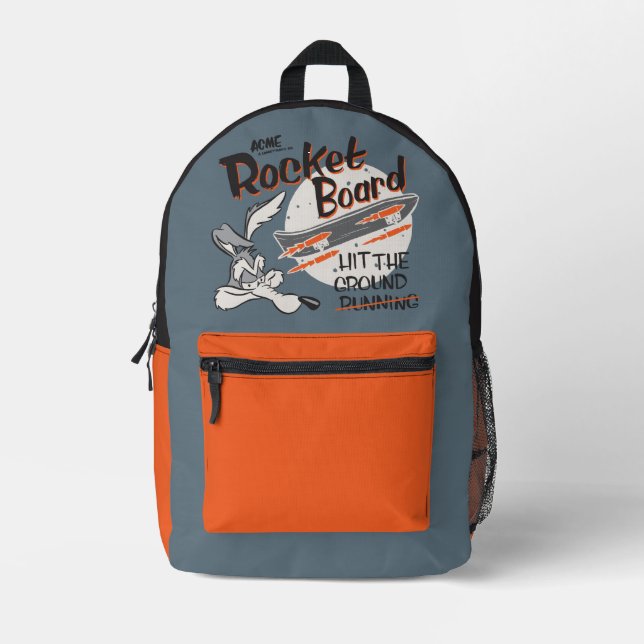 WILE E. COYOTE™ ACME Rocket Board Printed Backpack (Front)