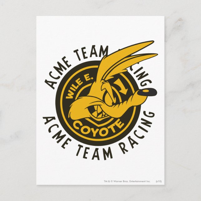WILE E. COYOTE™ Acme Team Racing Postcard (Front)