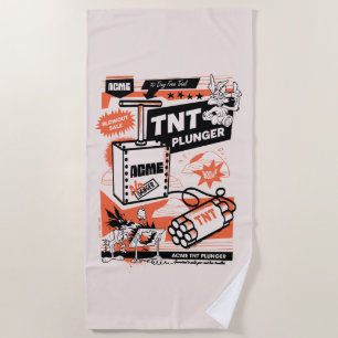 WILE E. COYOTE™   ACME TNT Dynamite Plunger Beach Towel