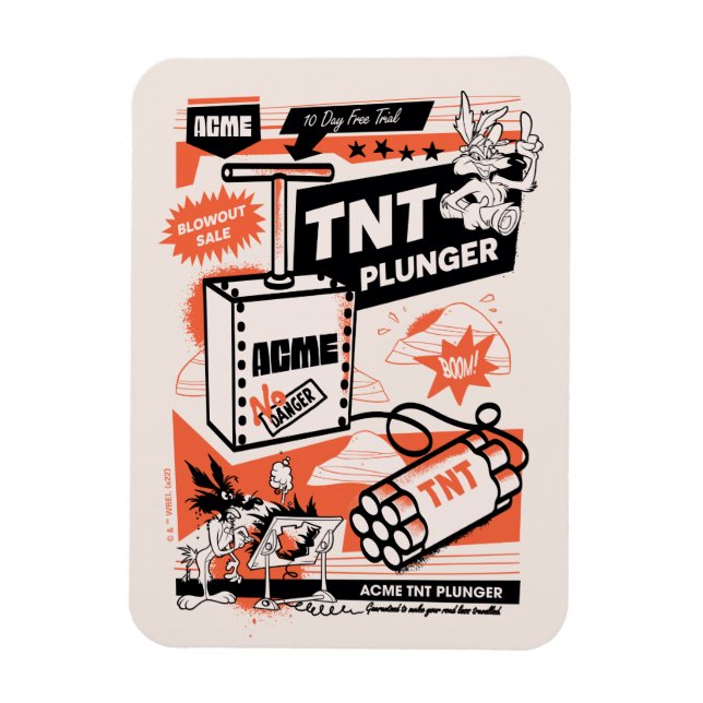 WILE E. COYOTE™ | ACME TNT Dynamite Plunger Magnet (Vertical)