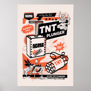 WILE E. COYOTE™   ACME TNT Dynamite Plunger Poster