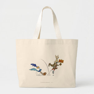 Wile E Coyote and ROAD RUNNER™ Acme Products 7 Large Tote Bag