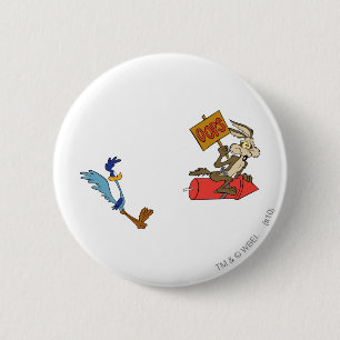 WILE E. COYOTE™ and ROAD RUNNER™ ACME Rocket 6 Cm Round Badge