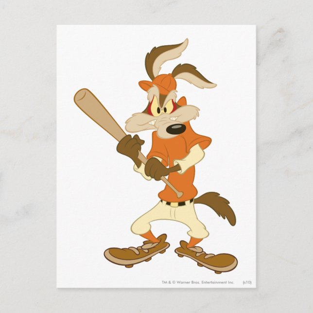 WILE E. COYOTE™ Batter's Up Postcard (Front)